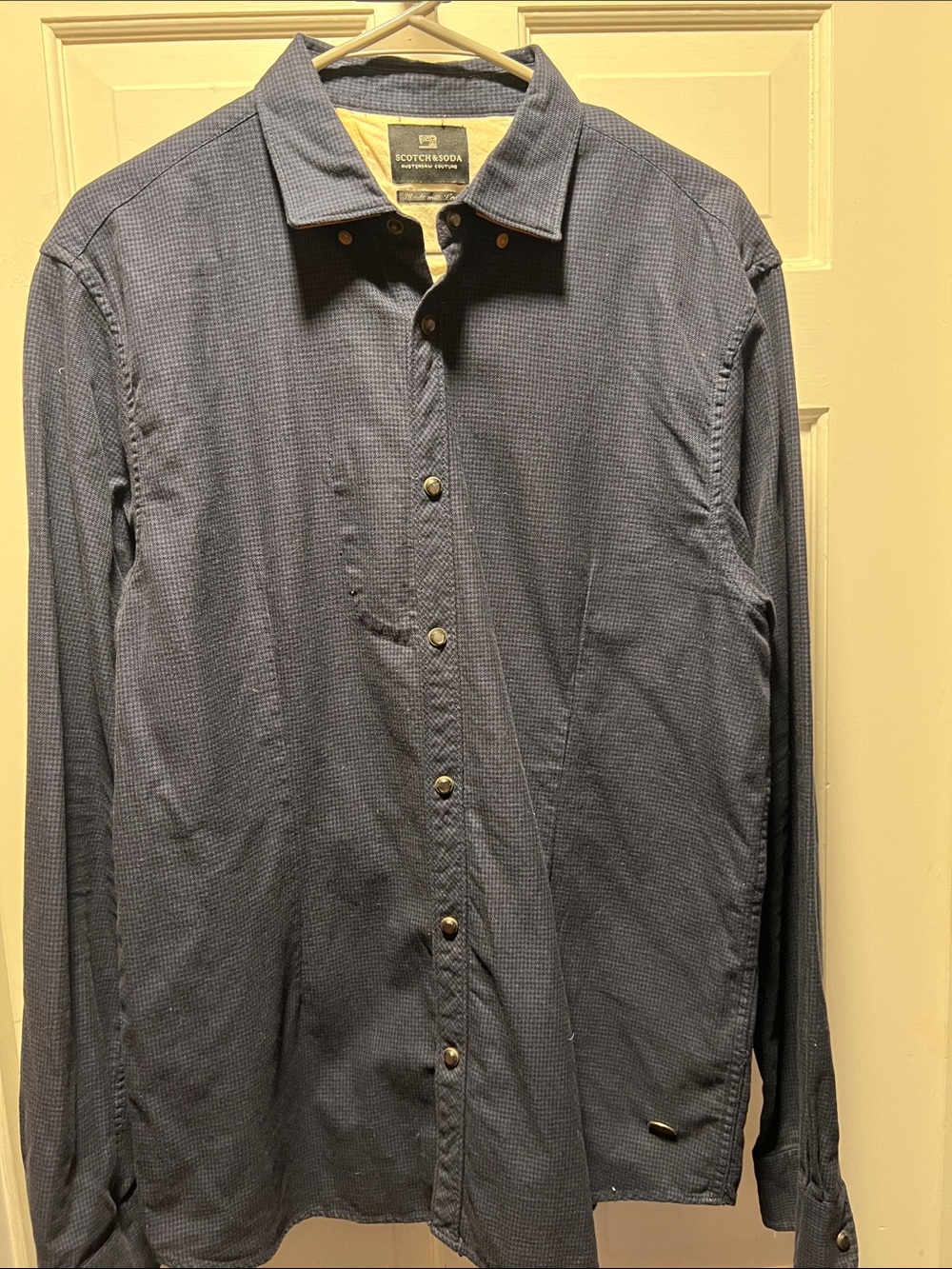 Scotch & Soda Men's Navy button up